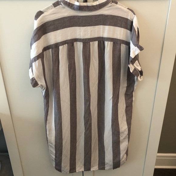 Madewell Maywood Stripe Shirtdress Size Large - Picture 9 of 9